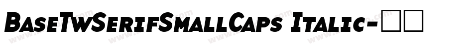 BaseTwSerifSmallCaps Italic字体转换